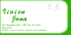 vivien jona business card